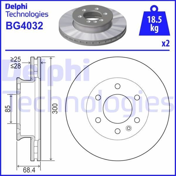 FREN DISKI ON MERCEDES SPRINTER B906 B907 B910 . VW CRAFTER 30-35-50 | OEM:A9104210100-2E0615301