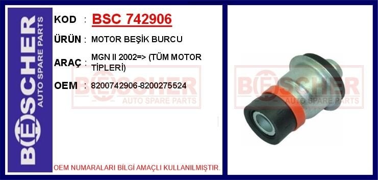 MOTOR BEŞİK BURCU MGN II 2002 > TÜM MOTOR TİPLERİ | OEM:8200742906-8200275524