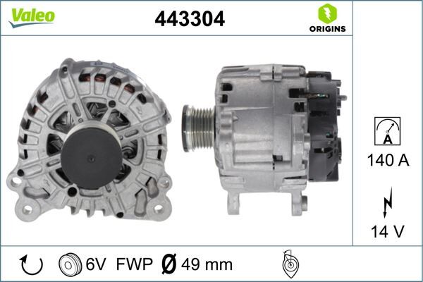 ALTERNATÖR Ibiza-Fabia-Polo-Golf-Octavia | OEM:04C903023C