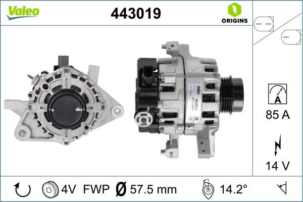 ALTERNATÖR TOYOTA Yaris III 1.5 | OEM:270600Y370