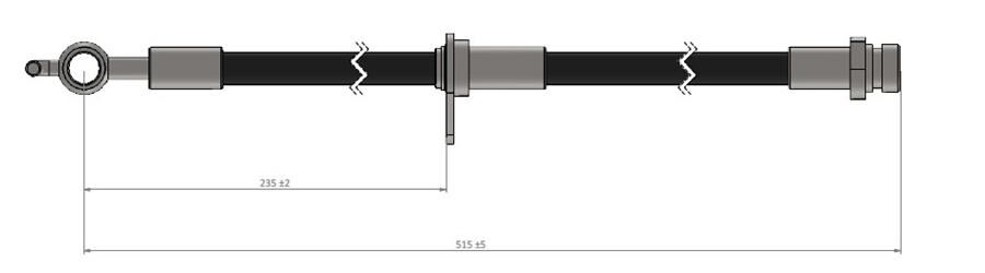 FREN HORTUMU sol ön Aygo 05-.. | OEM:90947W2003