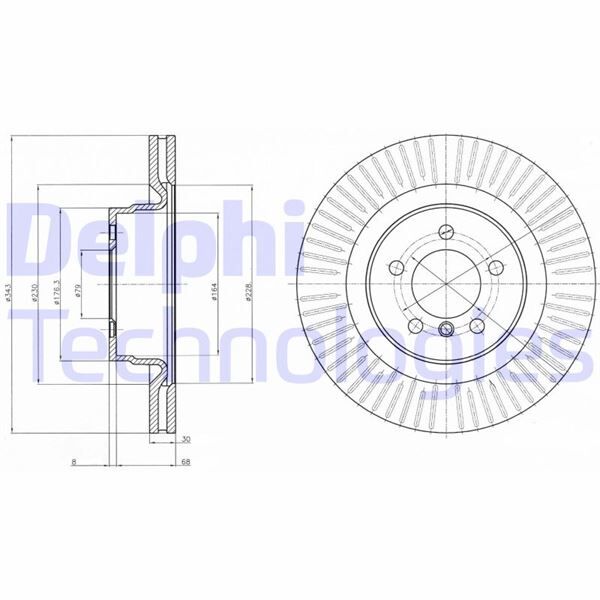 FREN DISKI ON LAND ROVER RANGE ROVER III L322 02>12 | OEM:SDB500182