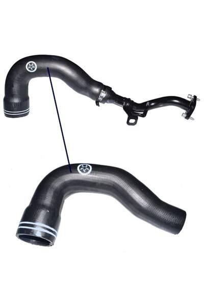 TURBO HORTUMU ÇIKIŞ DOBLO I 01-> KELEPÇELİ | OEM:51984103-51812225-51901748