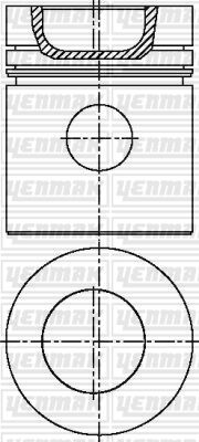 PISTON SEGMAN Q101.054MM STD -PERKINS-MF285 PERKINS 4.248/3