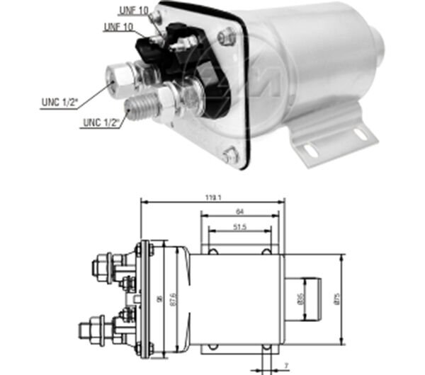 12V 40MT-50MT CATERPILLAR IS MAKINASI SDE-0951-SS-1870-UMO-2234 | OEM:SDE-0951-SS-1870