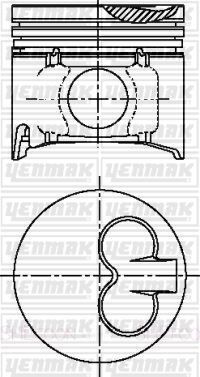 PISTON SEGMAN STD MAZDA B2500 WL | OEM:WLY3-11-SAOC