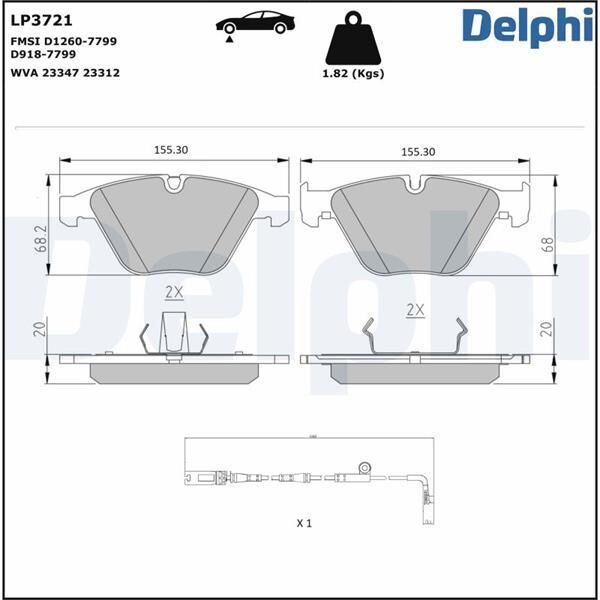 FREN BALATASI ON BMW E60 E61 E63 E64 E65 E66 | OEM:34116794915