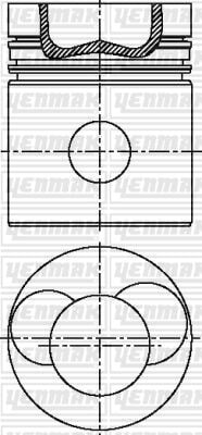 PISTON SEGMAN Q100.0MM STD -EICHER-EDL 3-5 T-EDL 4-2 T-EDL 6-5 T /EDL 6-6 T