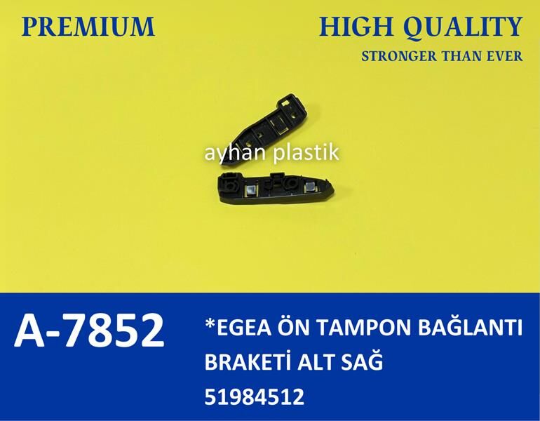 ÖN TAMPON TUTUCU BRAKET SAĞ DIŞ TARAF EGEA 15> | OEM:51984512