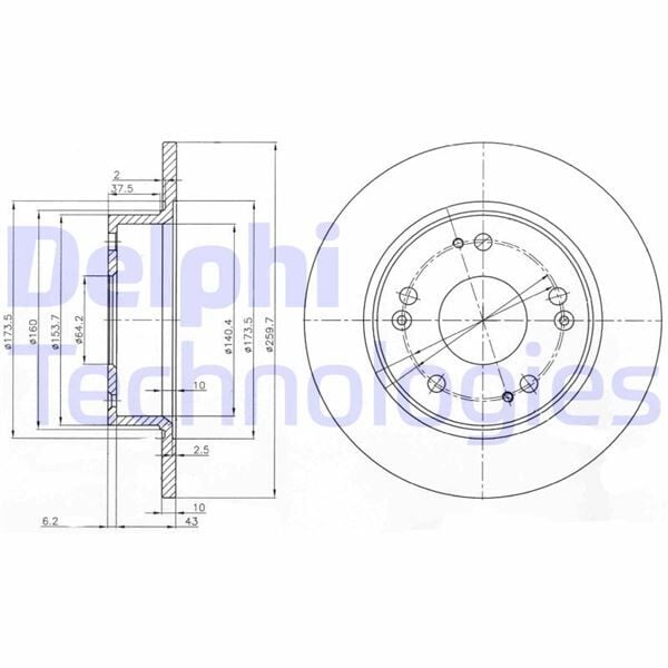 ARKA FREN DİSKİ DOLU TİP HONDA ACCORD 2.0L K20A VTEC 2.2L N22A CTDİ 2.4L K24A CL7 CL9 CN1 kasa 0 3-08 260 çap x 5 bijon - Takım disk fiyatıdır | OEM:42510SDAA00-42510SEAE00-42510SEAE50