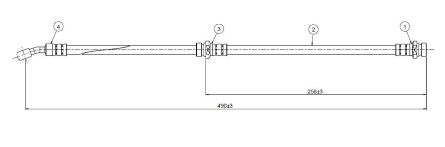 FREN HORTUMU arka Lantra Kombi Coup 96- | OEM:58737-29310