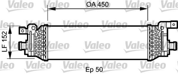 TURBO RADYATORU INTERCOOLER FUSION 1.6TDCI 90PS 02> MAZDA 2 03> 1.4 DE 450 142 50 | OEM:5S6H9L440AE-5S6H9L440AC