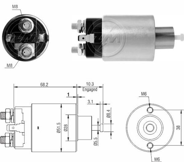 12V CITROEN C-CROSSER-MITSUBISHI ASX-COLT-LANCER-OUTLANDER-NISSAN MARCH | OEM:M371XD2071