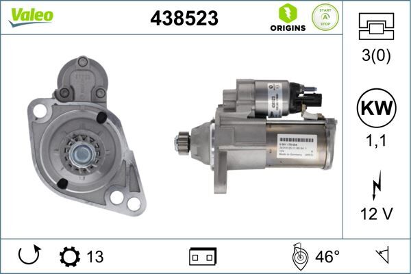 MARŞ MOTORU VW GROUP 1.0-1.4-1.5 TSI | OEM:02Z911022C
