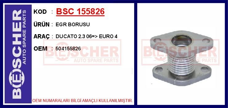 EGR BORUSU DUCATO 2.3 06 > EURO 4 | OEM:504155826