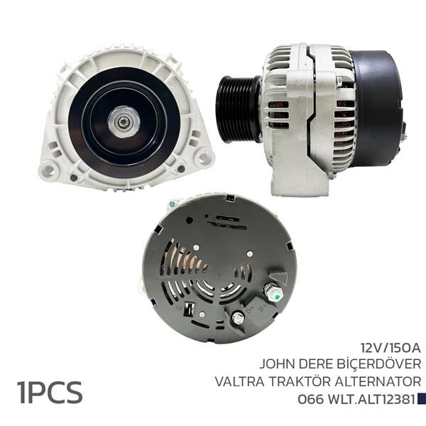 ALTERNATÖR SARJ DİNAMOSU 12V 150A JONH DERE BİÇERDÖVER VALTRA TRAKTÖR | OEM:BF6M1013FC