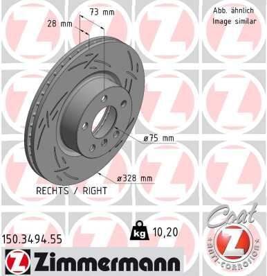 FREN DISKI ON BMW X3 F25 X4 F26 ÇİZGİLİ | OEM:34106787490-34106879122