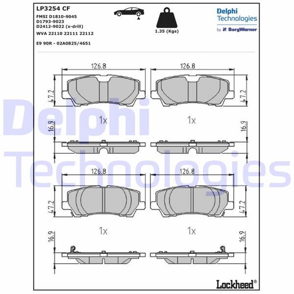 FREN BALATASI ÖN FORD MUSTANG | OEM:5346407