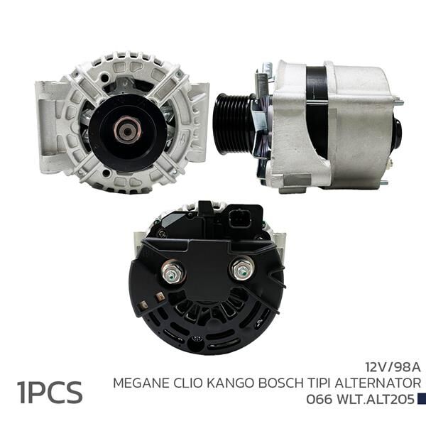 ALTERNATÖR SARJ DİNAMOSU 12V 98A MEGANE CLIO KANGO BOSCH TIPI | OEM:124415043