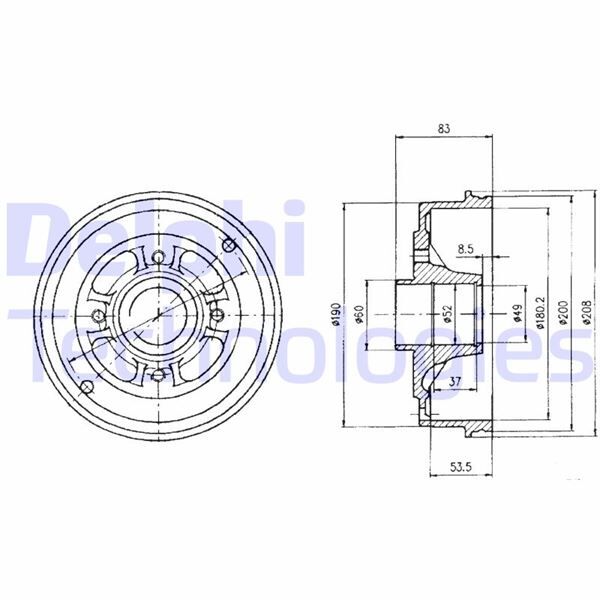 ARKA FREN KAMPANASI R9-R11 | OEM:6002254257-7702254257-7700419824
