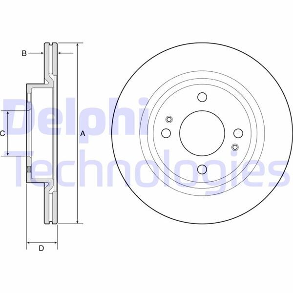 FREN DİSKİ ÇİFTLİ PAKET - BOYALI. DELİKLİ ÖN MITSUBISHI MIRAGE 05/2012 > | OEM:4615A129