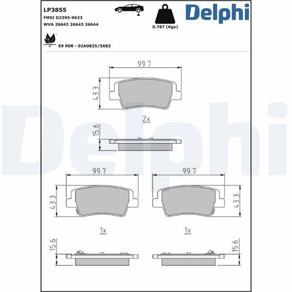 FREN BALATASI HYUNDAI ELANTRA 03/2020> | OEM:58302AAA30