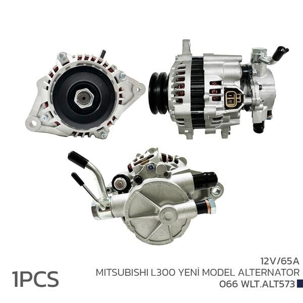 ALTERNATÖR SARJ DİNAMOSU KOMPLE MITSUBISHI L300 2.5L 4D56 8v P15 92-03 12V 65A ÇİFT KASNAK - VA KUMLU | OEM:MD313939-MN137867-MD366050