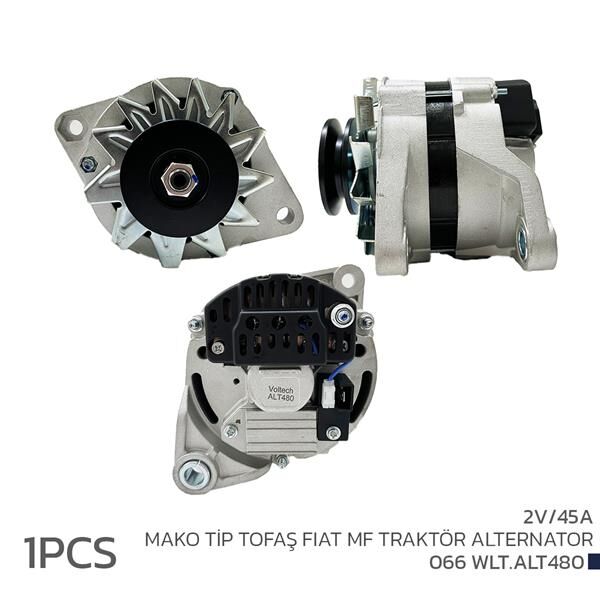 ALTERNATÖR SARJ DİNAMOSU 12V 45A MAKO TİP TOFAŞ FIAT MF TRAKTÖR | OEM:63394551