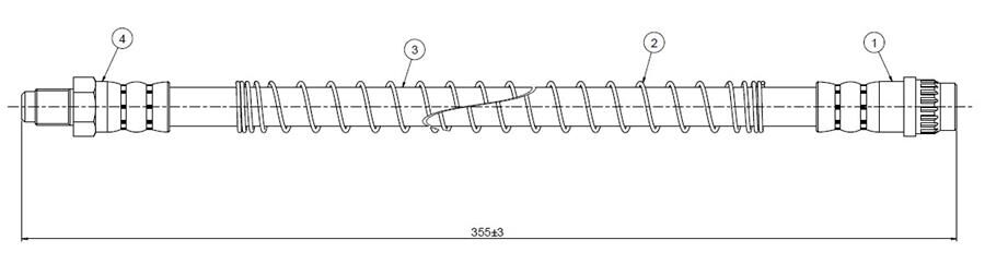 ÖN FREN HORTUMU SAXO 96> | OEM:480655-480681