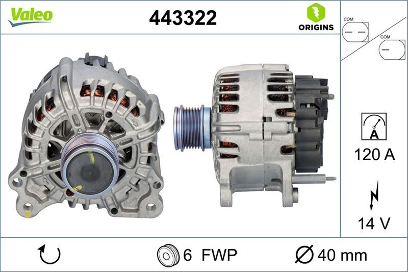 ALTERNATÖR VW GROUP TG12C304 GOLF 7-JETTA 4-PASSAT-POLO VI-SHARAN-TIGUAN | OEM:04L903021C-04L903021F-932159