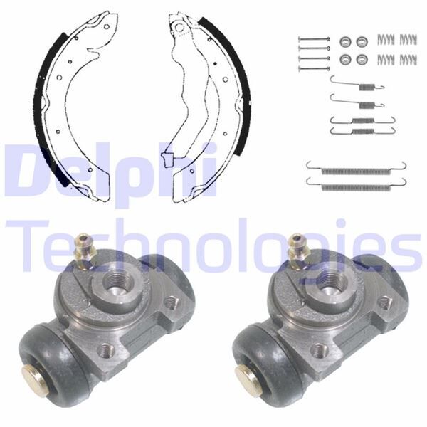 FREN PABUÇ KİTİ ARKA RENAULT LAGUNA 05/98>12/00 | OEM:5012759356708