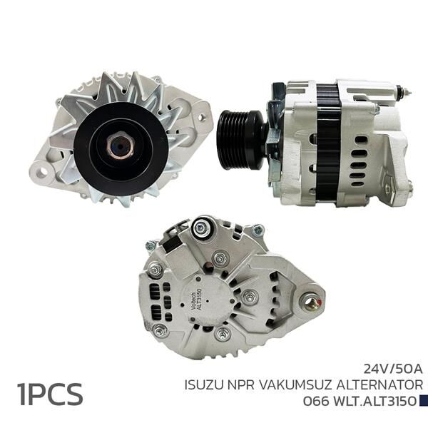ALTERNATÖR SARJ DİNAMOSU 24V 50A ISUZU NPR VAKUMSUZ | OEM:2506151