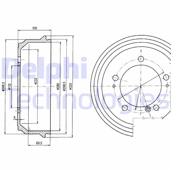 FREN KAMPANASI ARKA OPEL MOVANO / RENAULT MASTER 11/97>