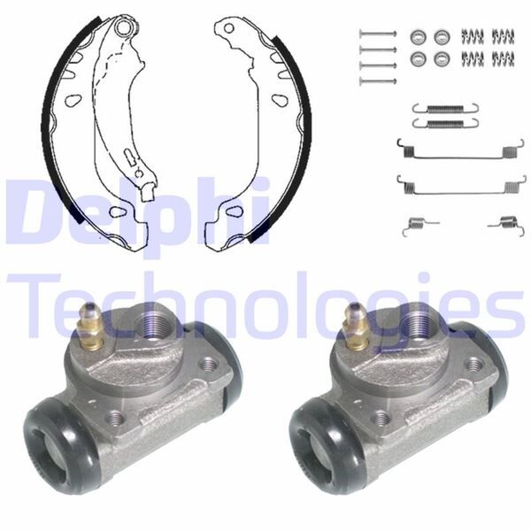 FREN PABUÇ KİTİ ARKA PEUGEOT 206 09/98>