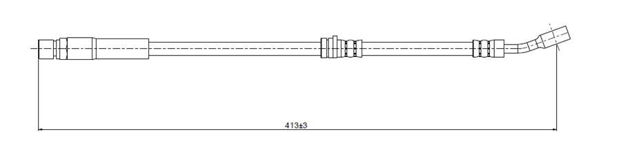 ÖN FREN HORTUMU OPEL VECTRA B 96>02 420mm M10 | OEM:562373-562364-90495787-90539252