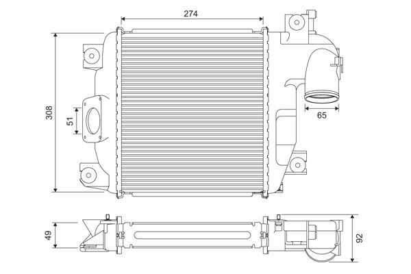 TURBO RADYATÖRÜ TOYOTA HILUX | OEM:17940-0L030