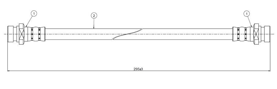 FREN HORTUMU arka 626 GC-GD 83-92 | OEM:G03143810A