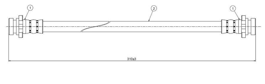 FREN HORTUMU arka Primera P10 1.6. 2.0D 90-. | OEM:4621490J00