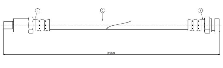 FREN HORTUMU ön 16 74-80 | OEM:7700547538-7701348758-7701454063