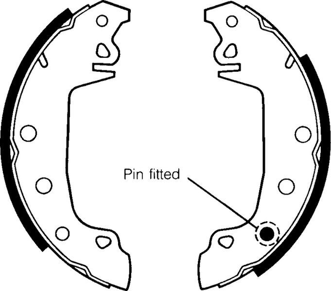 ARKA PABUÇ BALATA R12-M131-C15 YAPIŞTIRMA | OEM:7701499153-7701349705-7702124892