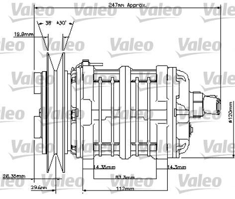 UNİVERSAL KOMPRESÖR TM16 2AG 12V | OEM:404300431-92010272
