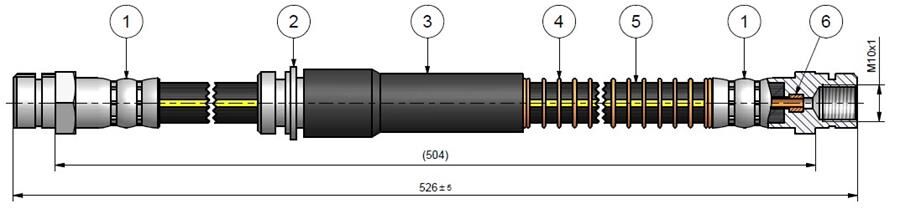 FREN HORTUMU ön Scirocco 08-.. | OEM:1K0611701L-1K0611701N-1Q0611701E