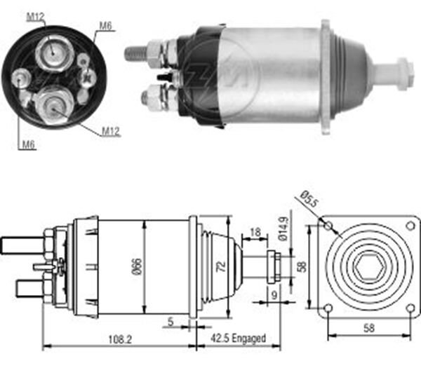 24V MERCEDES ACTROS 1843-SCANIA UZUN CIVATALI SBO-0835 | OEM:SBO-0835