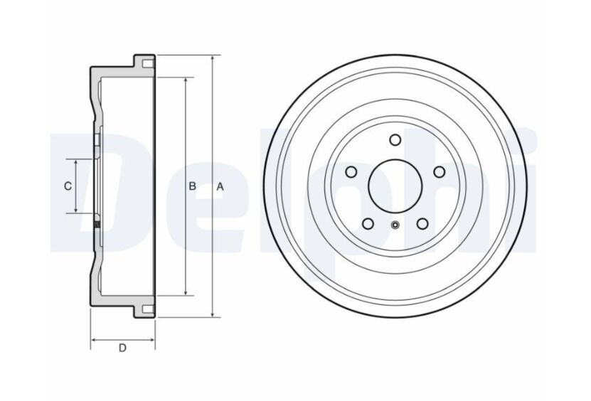 KAMPANA FREN FORD COURİER 23> Dış: 304mm/ İç:141mm | OEM:2660440-R2X6 1126 AA