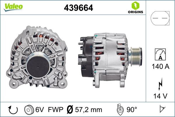 ALTERNATÖR FORD GALAXY/ VW SHARAN/SEAT ALHAMBRA /JEEP COMPASS /DODGE CALIBER | OEM:5033757AB-021903026A-YM2110300CA