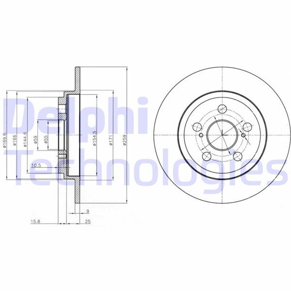 FREN DİSKİ ÇİFTLİ PAKET . DELİKSİZ ARKA TOYOTA URBAN CRUISER 05/2009 > | OEM:4243152150