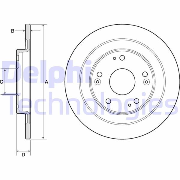 ARKA FREN DİSKİ DOLU TİP - KAPLAMALI HONDA CIVIC 1.6L N16A İ-DTEC dizel FK3 kasa 13-> 276 çap x 5 bijon - Takım disk fiyatıdır | OEM:42510TV0E00-42510TV0E01