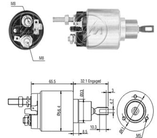 12V VW TRANSPORTER 1.6D-1.7D