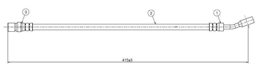 ÖN FREN HORTUMU ASTRA G-ZAFIRA 99> | OEM:562377-90498319