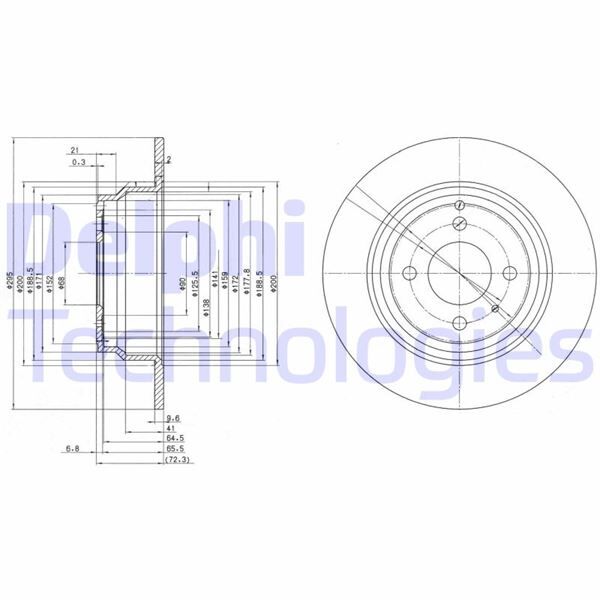 FREN DİSKİ ÇİFTLİ PAKET . DELİKSİZ ARKA VOLVO 850 1991 > 1994 | OEM:271497-271497.0-2714970